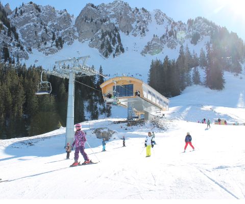 Das Skigebiet Jaun Gastlosen bietet tolle Pisten