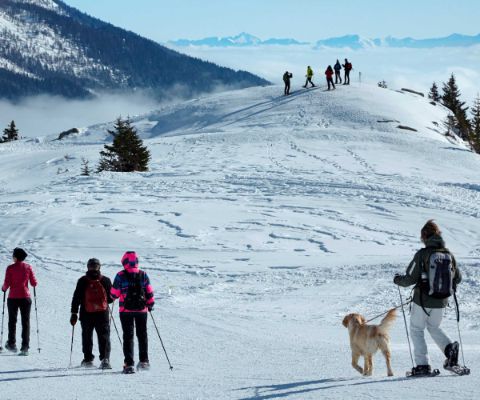 Escursioni sulla neve nella località sciistica Carì