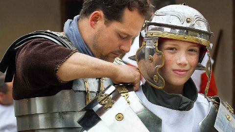 Contubernium de légionnaires romains sur le site de Vindonissa à Brugg (AG)