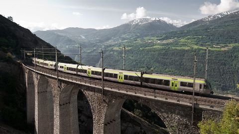 Auf der alten Lötschberg-Strecke ins Wallis