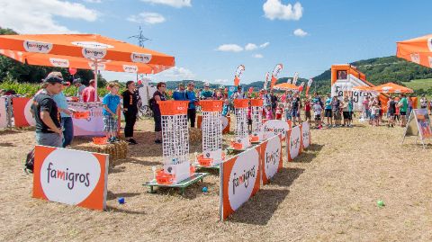 L’espace Famigros, le jour du slowUp L’espace Famigros, le jour du slowUp