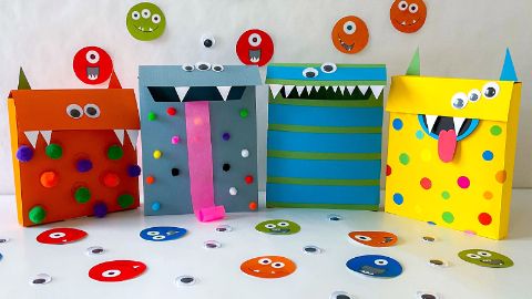 Die lustigen DIY Monster-Geschenkverpackungen