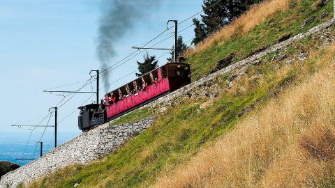 Le train à vapeur et à crémaillère du Monte Generoso