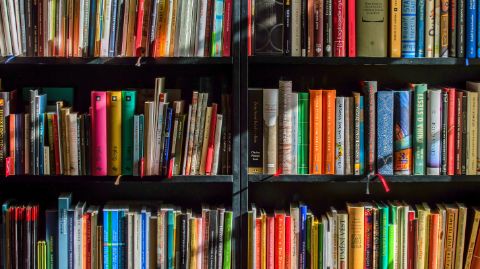 Étagères pleines de livres Étagères pleines de livres