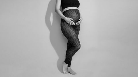 Leggings da gravidanza con motivo leopardato