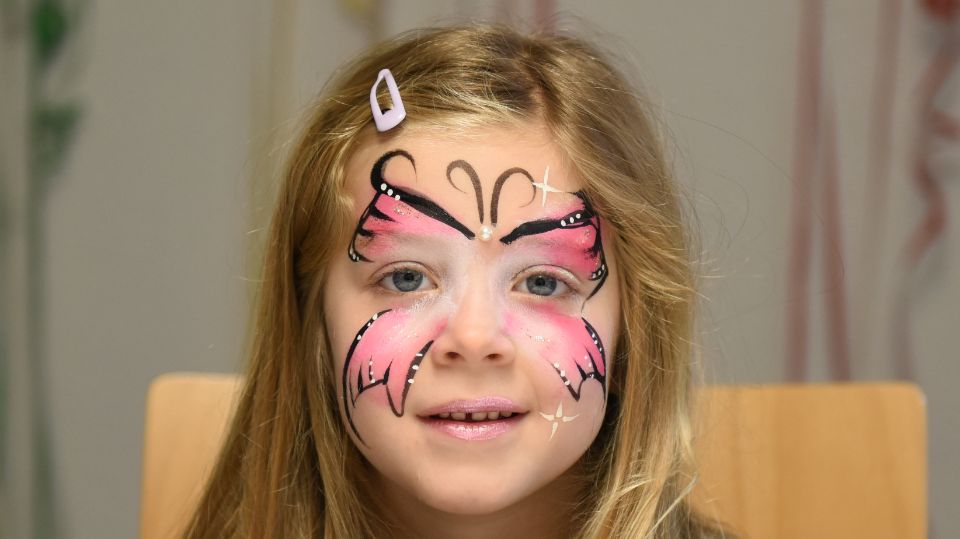 Kinderschminken Schmetterling Vorlagen Gratis