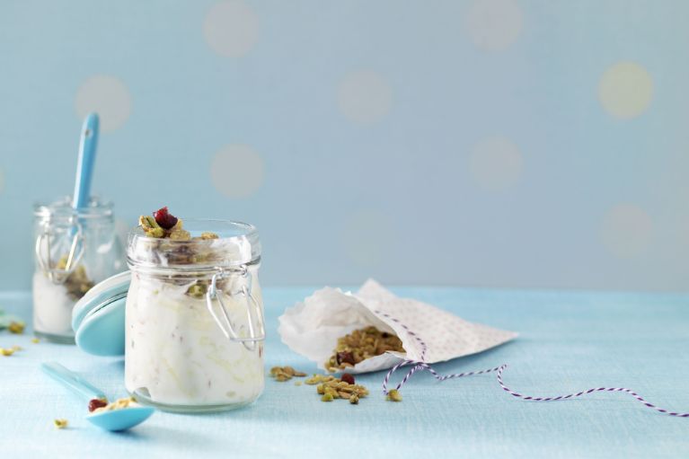 Apfel-Joghurt mit Müesli