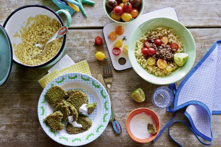 Kopfsalat-Quinoa-Tätschli