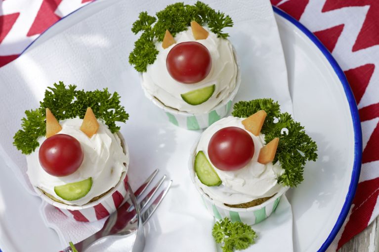 Muffin salati a forma di clown