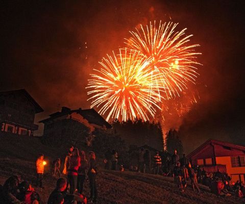 Fuochi d'artificio del 1° agosto a Lenzerheide