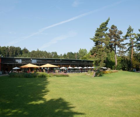 Blick auf das Restaurant des Park im Grünen