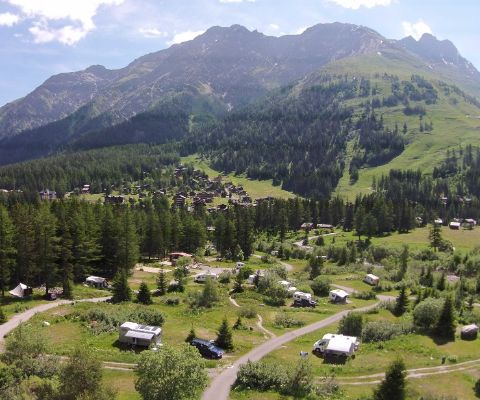Camping avec magnifique panorama alpin