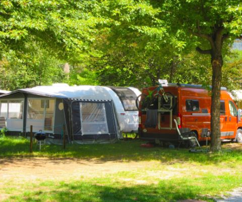 Caravanes au camping Melezza