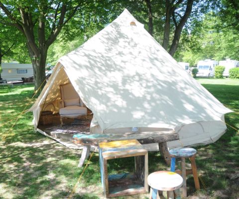 Tente de luxe au camping Fischers Fritz de Zurich