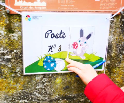 Poste n° 8 de l’énigme du lapin de Pâques à Estavayer-le-Lac