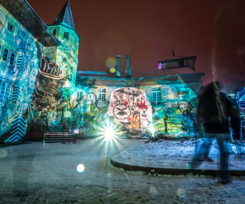 Fantastisches Lichtspektakel am Murten Licht-Festival