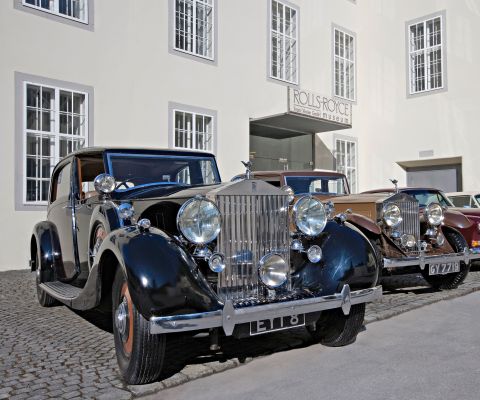 Slitte bollenti al Museo Rolls-Royce