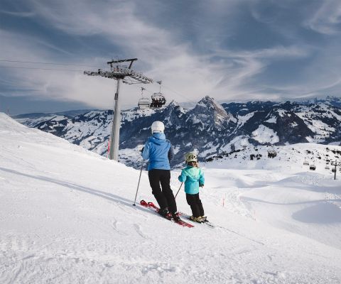Skifahren am Fronalpstock
