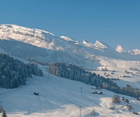 Le magnifique domaine skiable de Wildhaus dans le Toggenbourg