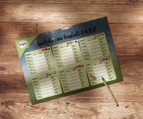 Fussball Em Spielplan 2021 Zum Herunterladen Famigros