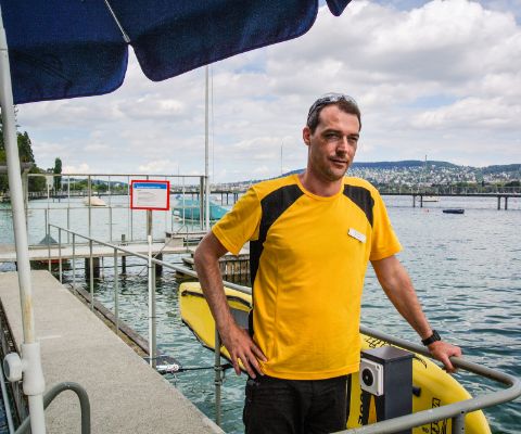 Maître-nageur au lac de Zurich