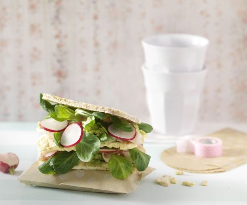 Maiswaffel-Sandwich