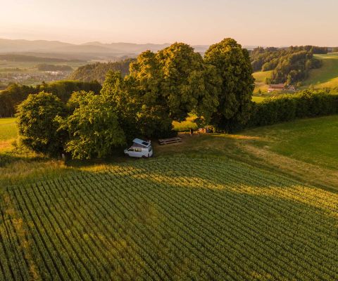 Camping in freier Natur