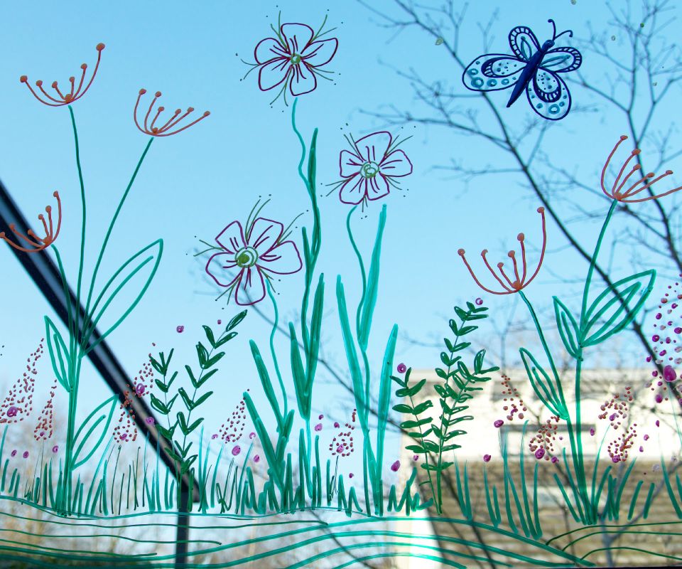 Fensterbilder Frühling Basteln: Bring the Spring Indoors with Easy Drawings!