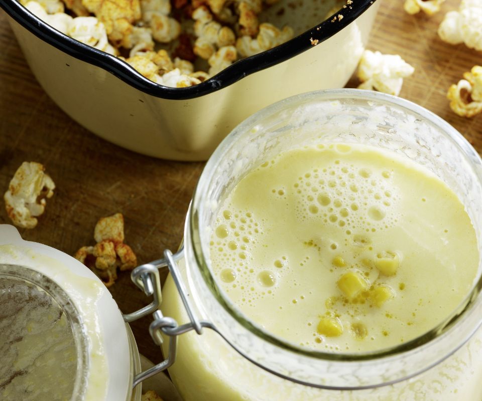 Maissuppe mit Paprika-Popcorn | Famigros