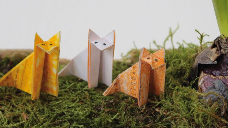 Origami Fuchs Basteln Famigros