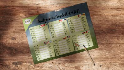 Fussball Em Spielplan 2021 Zum Herunterladen Famigros
