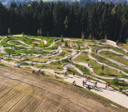 Bike-Trails- und -Parcours im Swiss Bike Park Oberried