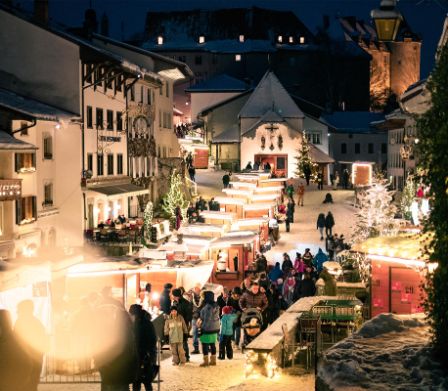 Un marché de Noël enchanteur à Gruyères