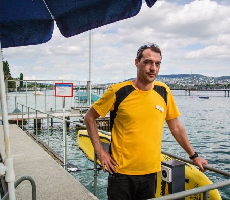 Maître-nageur au lac de Zurich