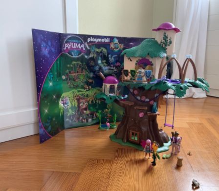 Arbre magique des fées Playmobil entièrement monté