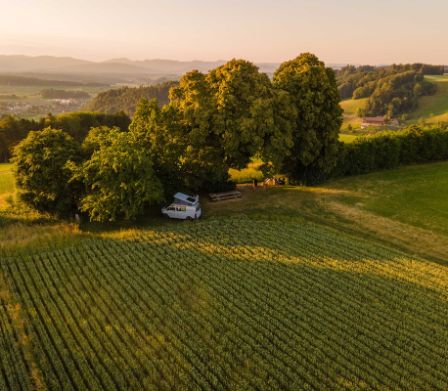 Camping in freier Natur