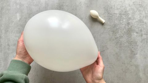 Un ballon de baudruche gonflé