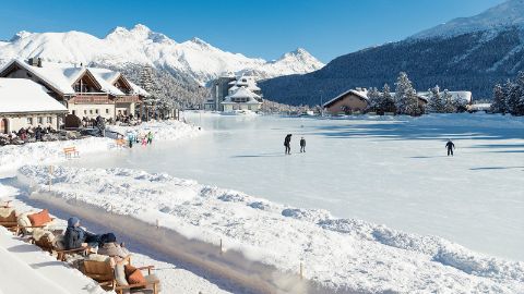 Kulm Chesa al Parc – Eislaufen in St. Moritz