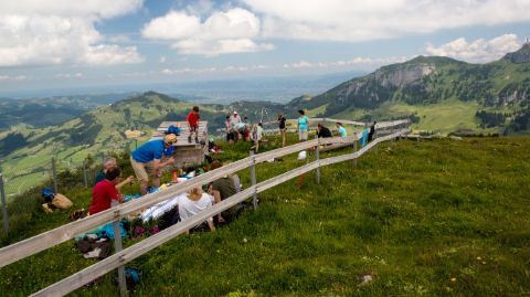 Emplacement pour grillades de l’Alp Sigel au pays d’Appenzell