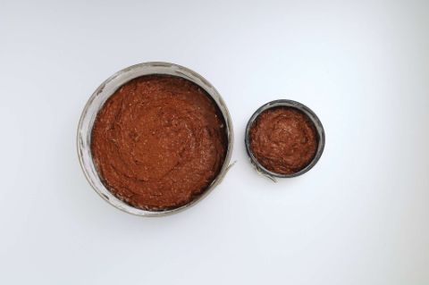Kuchen backen Schokoladenteig Schokoladenküsse