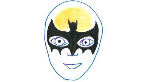 Modèle de maquillage de Batman