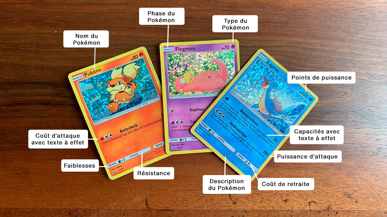 Grand classeur pokemon avec différents type de carte (complet
