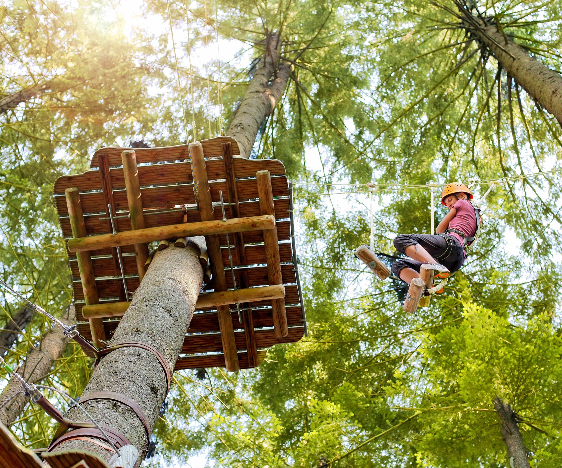 Kletterspass im Seilpark Gründenmoos | Famigros