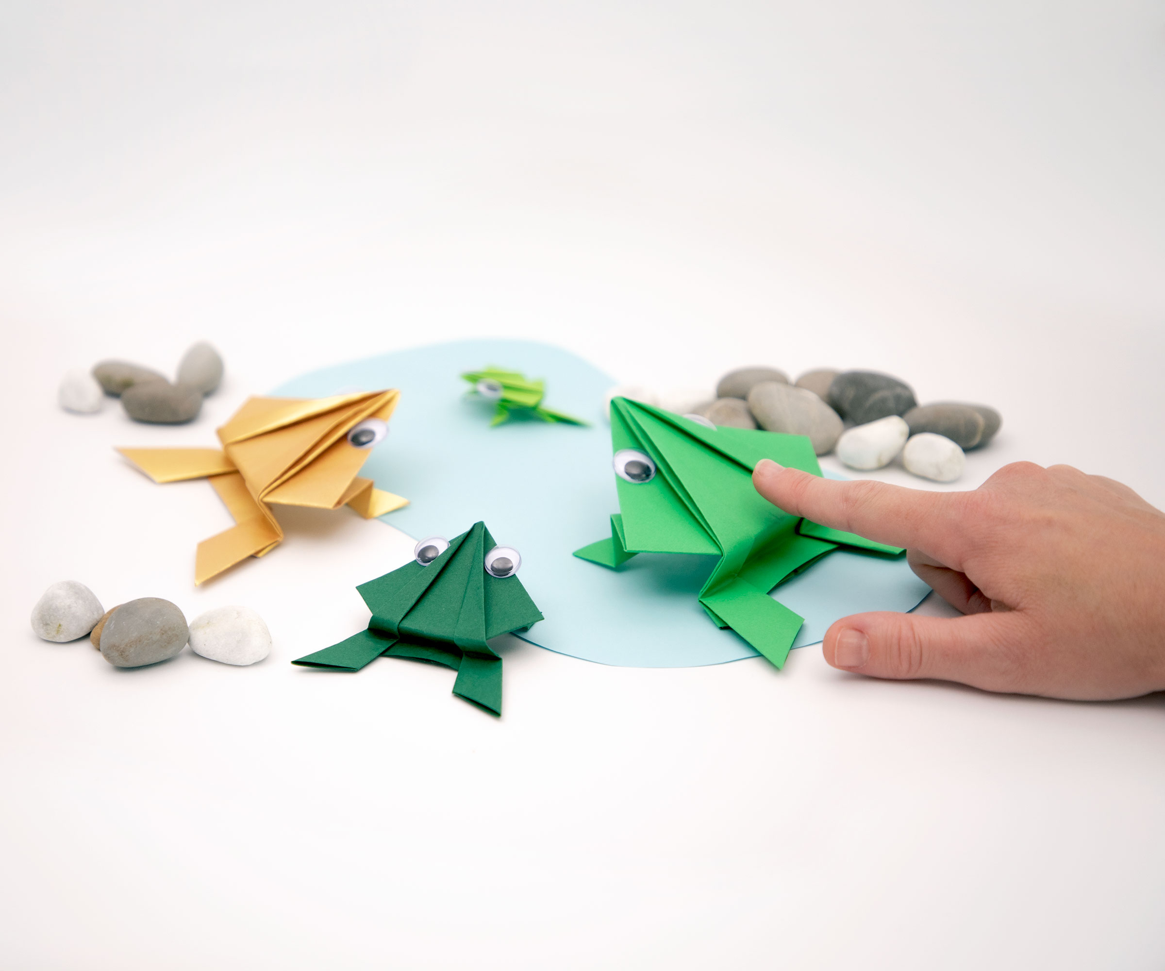 La rana di origami